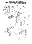 Diagram for 08 - Dispenser Front Parts