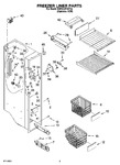 Diagram for 04 - Freezer Liner Parts