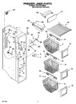 Diagram for 04 - Freezer Liner Parts