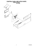 Diagram for 02 - Control Panel And Latch Parts