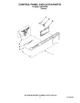 Diagram for 02 - Control Panel And Latch Parts