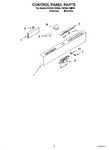 Diagram for 02 - Control Panel Parts