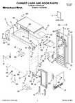 Diagram for 01 - Cabinet Liner And Door Parts