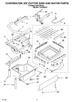 Diagram for 02 - Evaporator, Ice Cutter Grid And Water Parts