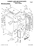 Diagram for 01 - Cabinet Liner And Door Parts