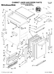 Diagram for 01 - Cabinet Liner And Door Parts