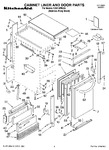 Diagram for 01 - Cabinet Liner And Door Parts