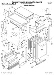 Diagram for 01 - Cabinet Liner And Door Parts