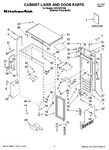 Diagram for 01 - Cabinet Liner And Door Parts