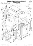 Diagram for 01 - Cabinet Liner And Door Parts