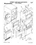 Diagram for 01 - Cabinet Liner And Door, Lit/optional