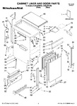 Diagram for 01 - Cabinet Liner And Door Parts