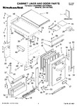 Diagram for 01 - Cabinet Liner And Door Parts