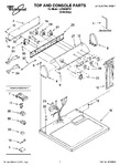 Diagram for 01 - Top And Console Parts