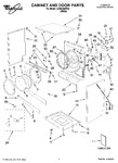 Diagram for 01 - Cabinet And Door Parts