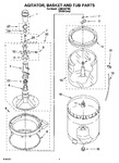 Diagram for 03 - Agitator, Basket And Tub Parts