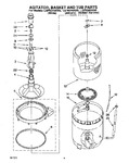 Diagram for 04 - Agitator, Basket And Tub