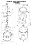 Diagram for 03 - Agitator, Basket And Tub Parts