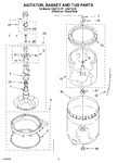 Diagram for 03 - Agitator, Basket And Tub Parts