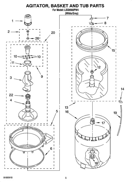 Whirlpool LSQ9560PW4 Parts List | Coast Appliance Parts