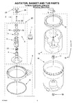 Diagram for 03 - Agitator, Basket And Tub Parts