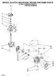 Diagram for 04 - Brake, Clutch, Gearcase, Motor And Pump Parts