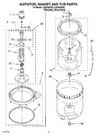 Diagram for 03 - Agitator, Basket And Tub Parts