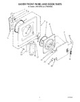 Diagram for 03 - Dryer Front Panel And Door