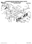 Diagram for 01 - Washer/dryer Control Panel Parts