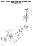 Diagram for 08 - Brake, Clutch, Gearcase, Motor And Pump Parts