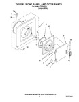 Diagram for 02 - Dryer Front Panel And Door Parts