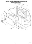 Diagram for 02 - Dryer Front Panel And Door Parts