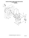 Diagram for 02 - Dryer Front Panel And Door Parts