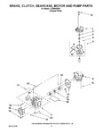 Diagram for 08 - Brake, Clutch, Gearcase, Motor And Pump Parts