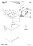 Diagram for 01 - Top And Cabinet, Literature