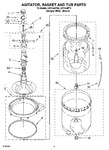 Diagram for 03 - Agitator, Basket And Tub Parts