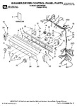 Diagram for 01 - Washer/dryer Control Panel Parts