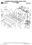 Diagram for 01 - Washer/dryer Control Panel Parts