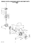 Diagram for 08 - Brake, Clutch, Gearcase, Motor And Pump Parts