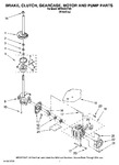 Diagram for 04 - Brake, Clutch, Gearcase, Motor And Pump Parts