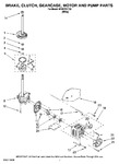 Diagram for 04 - Brake, Clutch, Gearcase, Motor And Pump Parts