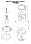 Diagram for 03 - Agitator, Basket And Tub Parts