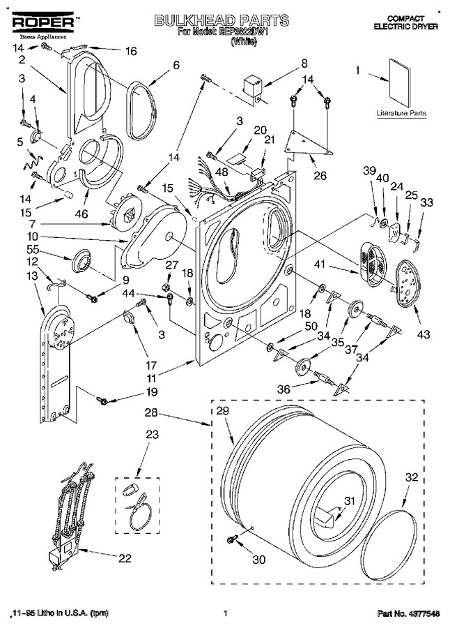 Whirlpool WP348859 ELECTRODE | Coast Appliance Parts