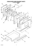 Diagram for 03 - Oven Door And Drawer Parts