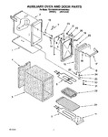 Diagram for 04 - Auxiliary Oven And Door