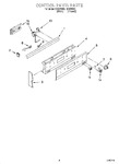 Diagram for 02 - Control Panel Parts