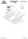 Diagram for 01 - Cooktop Parts