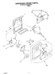 Diagram for 08 - Dispenser Front Parts