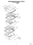 Diagram for 03 - Refrigerator Shelf Parts