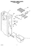 Diagram for 04 - Freezer Liner Parts